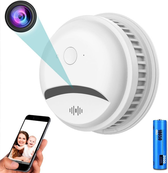 Røykvarsler-barnepike sikkerhetskamera 4MP HD barnepikekamera | WiFi-kamera