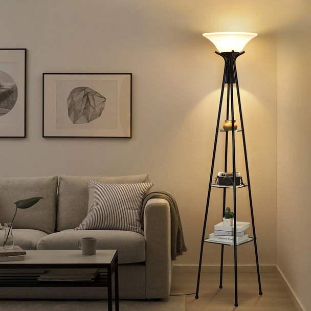 Gulvlampe 4K WiFi-sikkerhetskamera med fjernkontroll View